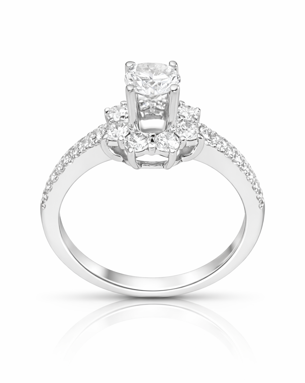 Nhẫn nữ Round White Vẻ Đẹp Của Sự Bí Ẩn N021