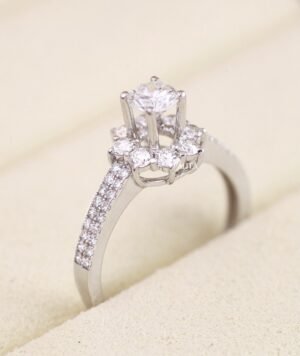 Nhẫn nữ Round White Vẻ Đẹp Của Sự Bí Ẩn N021