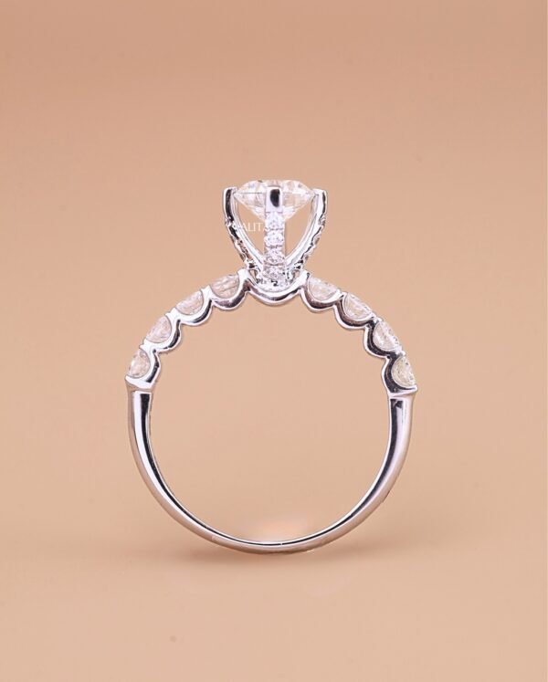 Nhẫn nữ hình vương miện đính kim N020