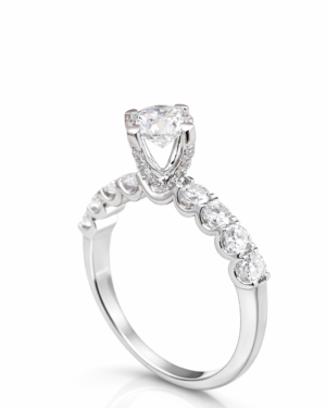 Nhẫn nữ hình vương miện đính kim N020