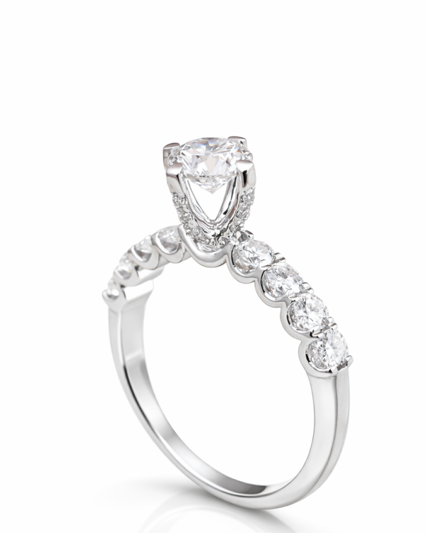 Nhẫn nữ hình vương miện đính kim N020