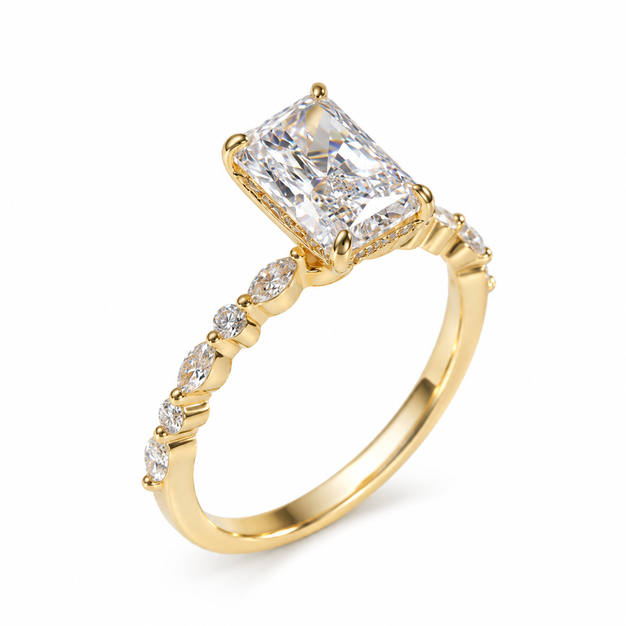 Nhẫn nữ grace halo thanh lịch, nữ tính NN021