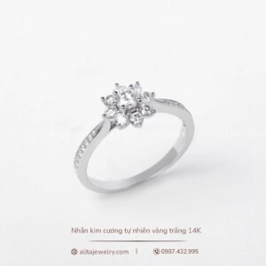 Nhẫn kim cương lời hứa khắc ghi thời gian N013