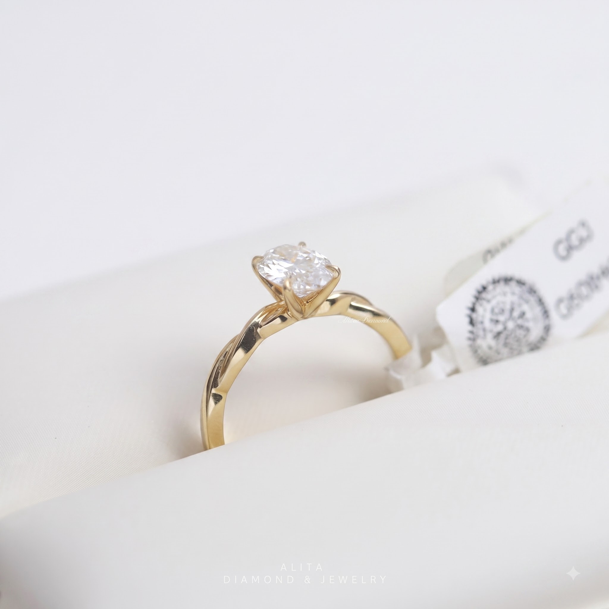 Nhẫn kim cương vòng tròn hạnh phúc NN010
