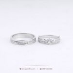 Nhẫn cưới vàng trắng platinum CNC006