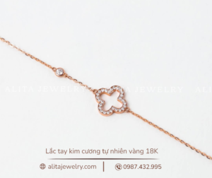 Lắc tay đính kim vàng 18K LT005