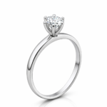 Nhẫn kim cương lab grown nữ Eternity mix Solitaire