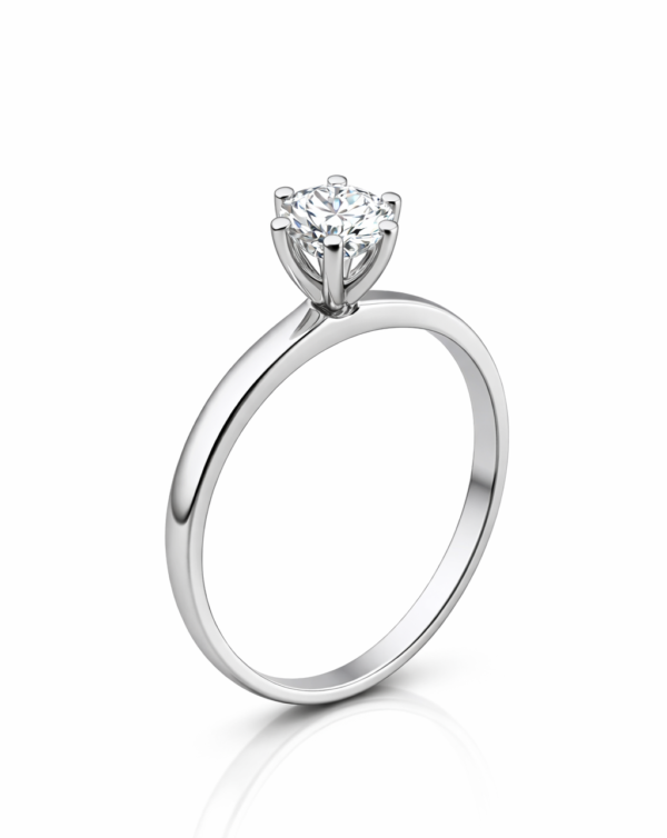 Nhẫn kim cương lab grown nữ Eternity mix Solitaire