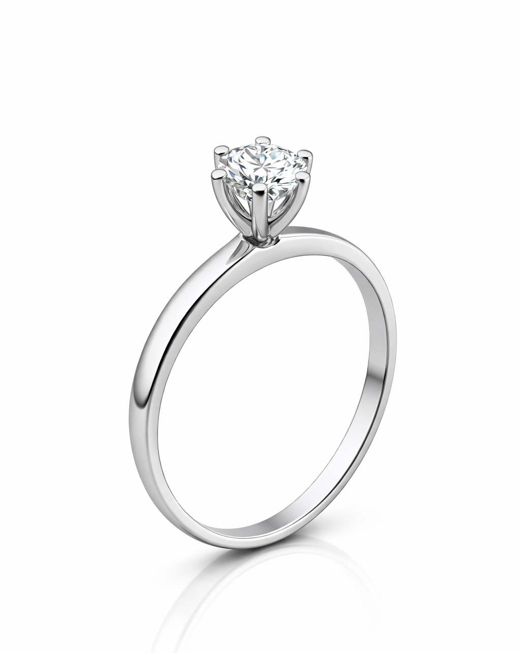 Nhẫn kim cương lab grown nữ Eternity mix Solitaire