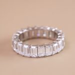 Nhẫn nữ viên chữ nhật Baguette Eternity NN022