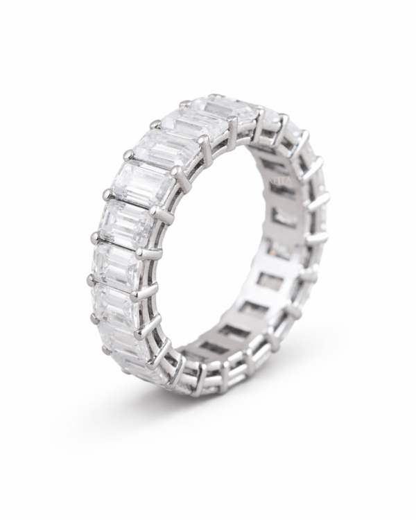 Nhẫn nữ viên chữ nhật Baguette Eternity NN022