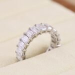 Nhẫn nữ viên chữ nhật Baguette Eternity NN022