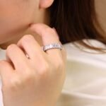 Nhẫn nữ viên chữ nhật Baguette Eternity NN022