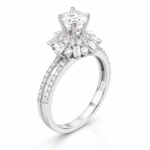 Nhẫn nữ đính kim vàng 14k Rosé Étoile NN028