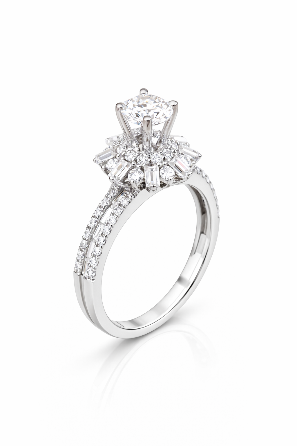 Nhẫn nữ đính kim vàng 14k Rosé Étoile NN028