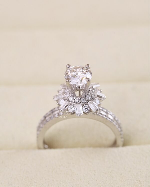 Nhẫn nữ đính kim vàng 14k Rosé Étoile NN028