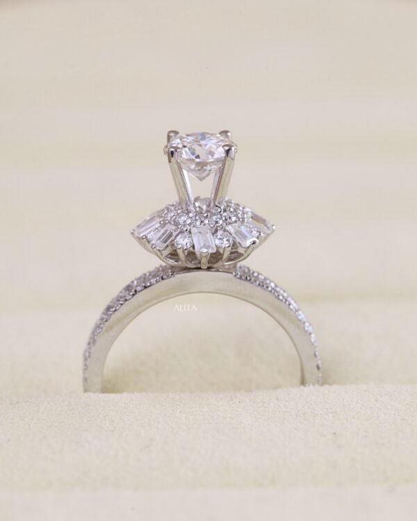 Nhẫn nữ đính kim vàng 14k Rosé Étoile NN016