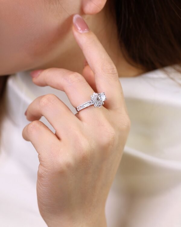 Nhẫn nữ đính kim vàng 14k Rosé Étoile NN016