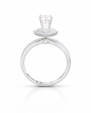 Nhẫn nữ kim cương Imperial Bloom Halo 14K NN019