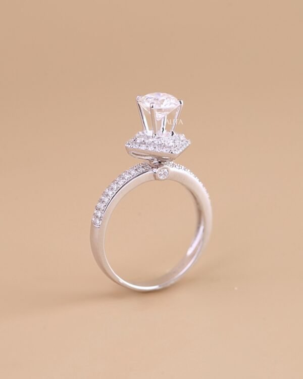 Nhẫn nữ kim cương Imperial Bloom Halo 14K NN019