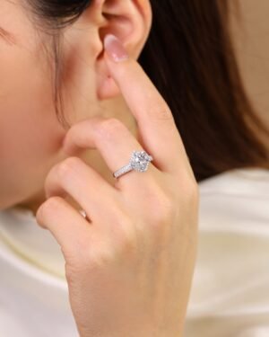 Nhẫn nữ kim cương Imperial Bloom Halo 14K NN019