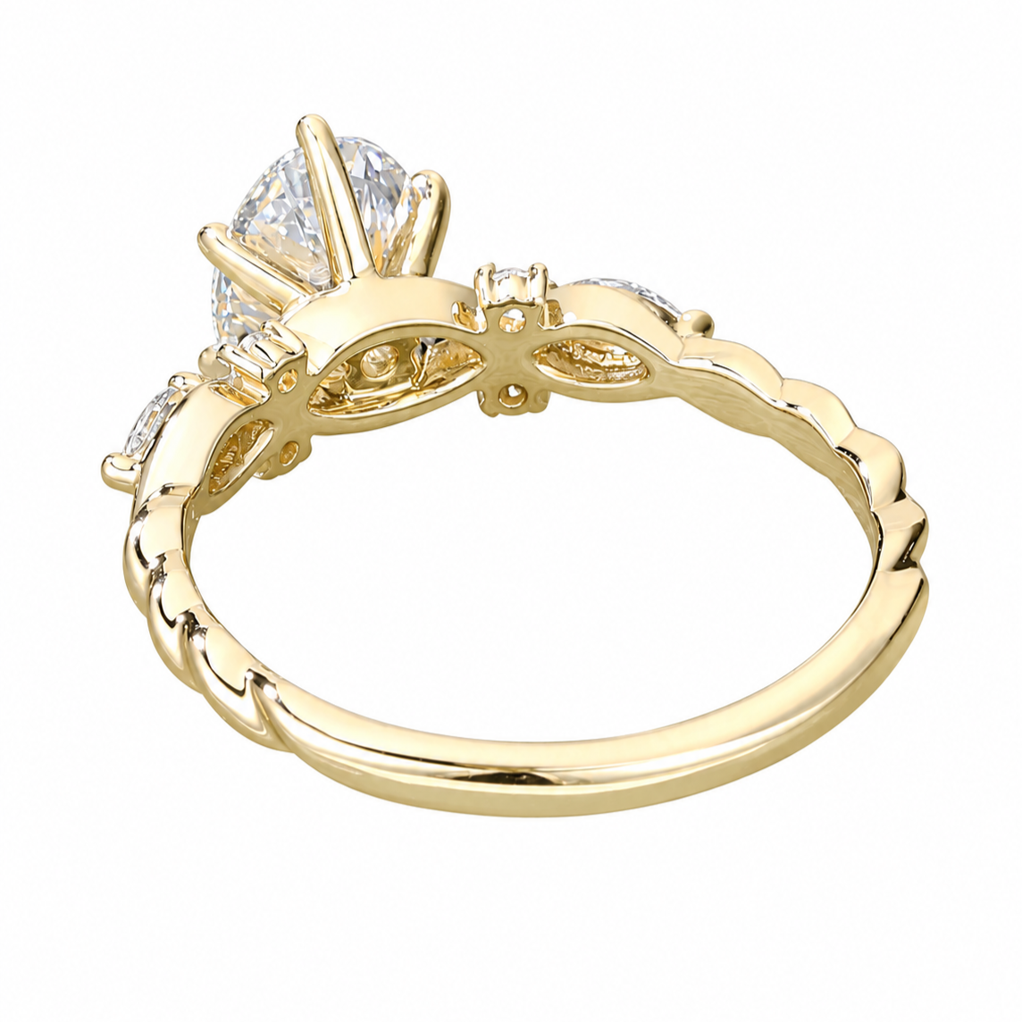 Nhẫn nữ Imperial Halo kim cương 14K NN018
