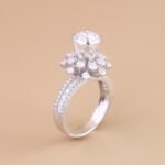 Nhẫn nữ Imperial Halo kim cương 14K NN018