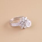 Nhẫn nữ Imperial Halo kim cương 14K NN018