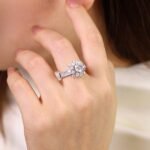 Nhẫn nữ Imperial Halo kim cương 14K NN018