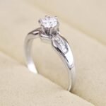 Nhẫn đính hôn kim cương âm 6 chấu NN029