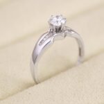 Nhẫn đính hôn kim cương âm 6 chấu NN029