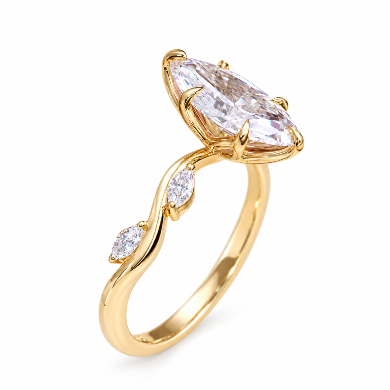 Nhẫn nữ đính kim vàng 14k Rosé Étoile NN016