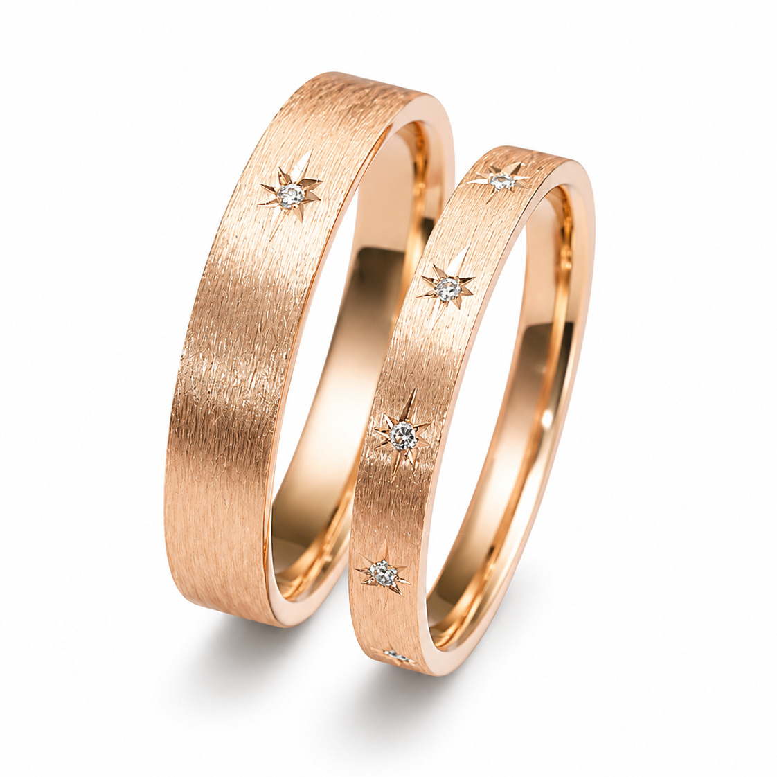 Nhẫn cặp vàng 14k Alita Stella Love CNC029