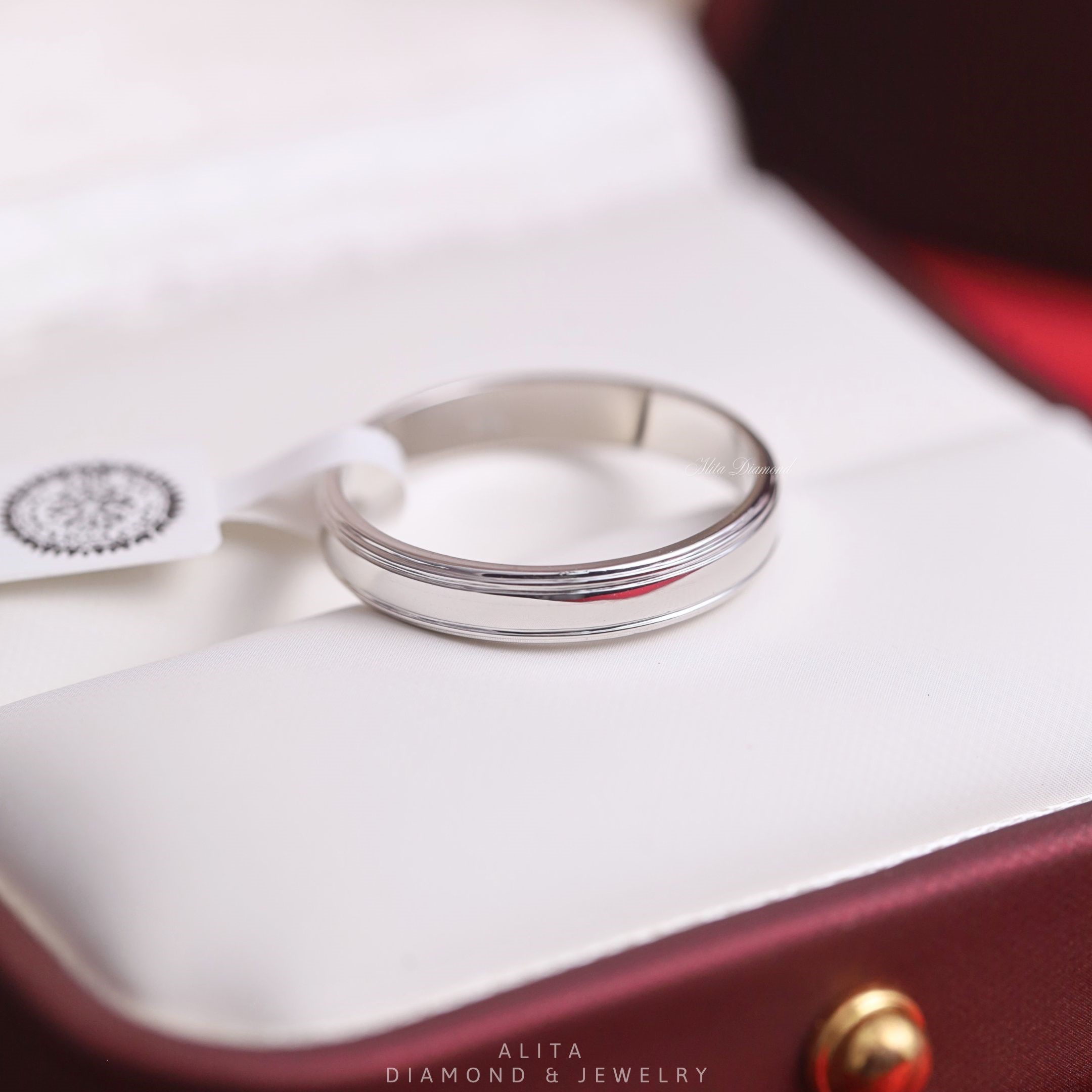 Nhẫn cưới đôi vàng 14K ALITA Eternal Vow