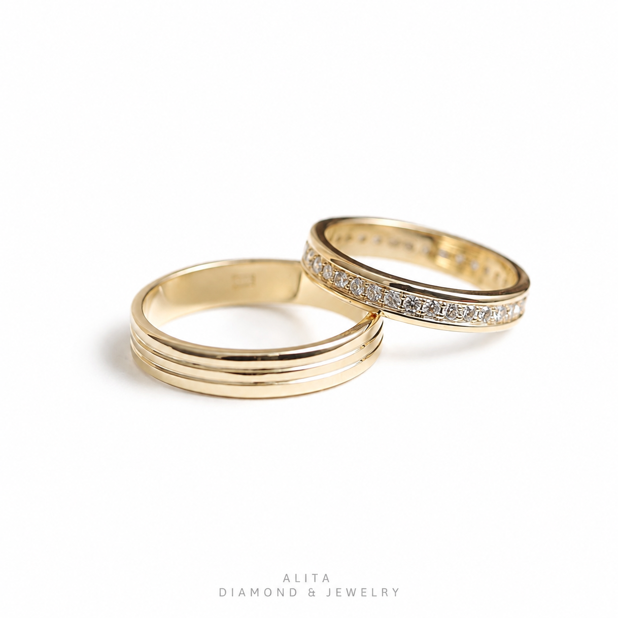 Nhẫn Cưới Cặp Vàng 10K ALITA One Love