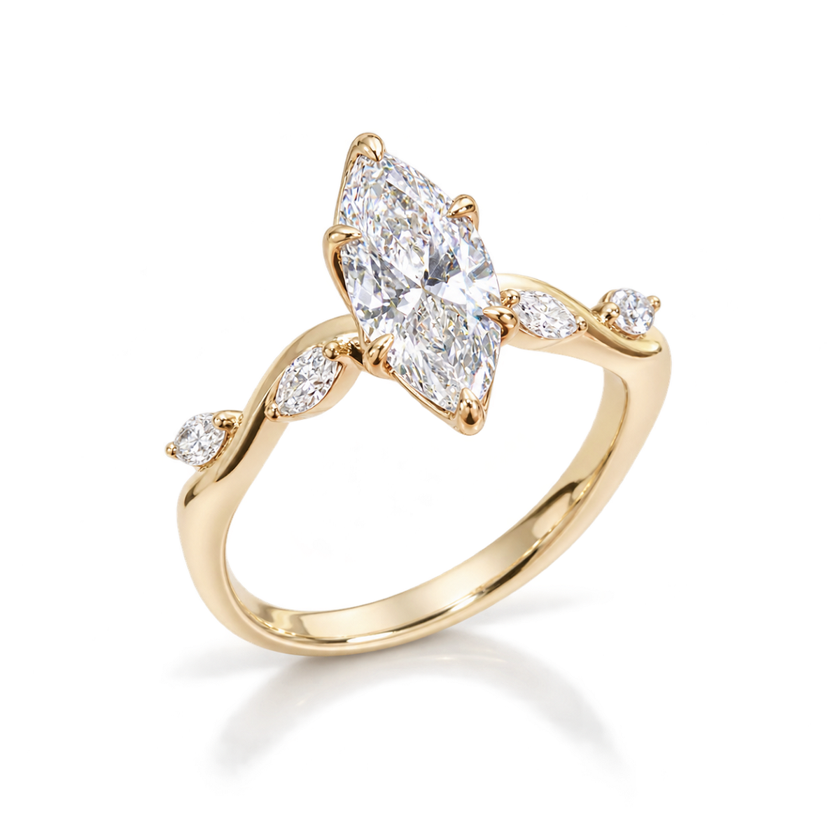 Nhẫn Cầu Hôn Marquise Twist – Eternal Love NN051