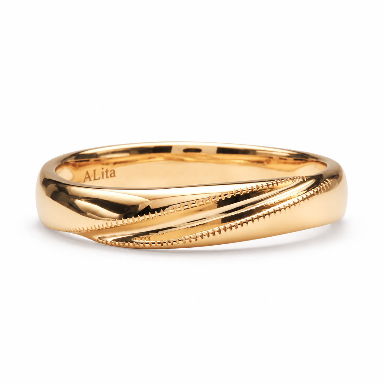 Cặp Nhẫn Cưới Vàng 10K Golden Promise CNC008